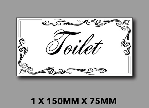 Toilet sticker door - , sign