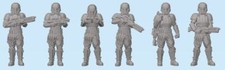 Star Wars Legions Miniatures - Beach / Shore troopers X6 Casual Pose