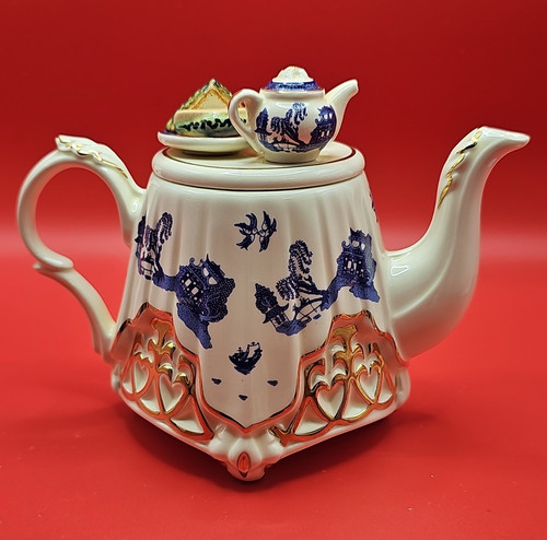 Cardew blue ceramic - ceramic, teapot
