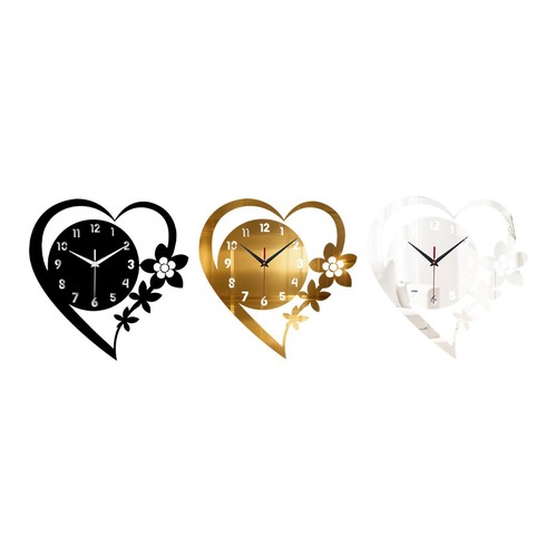Heart shaped wall clock - shaped,