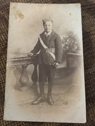Early 20th rppc young - early, boy