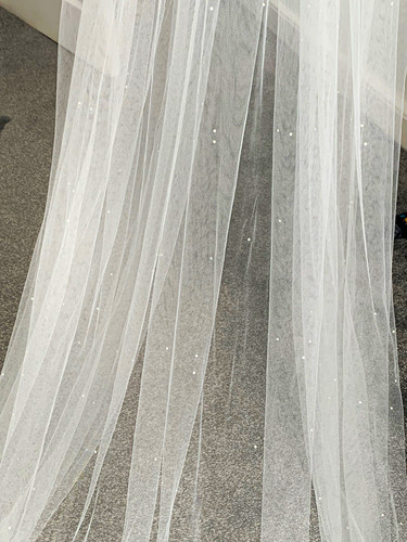 Ivory cathedral length net - ivory,
