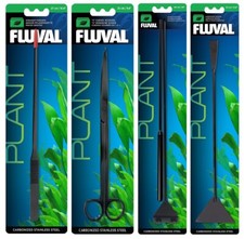 Fluval AquaScaping Tools Forceps, Scissors, Algae Scraper, Shovel For Fish Tank