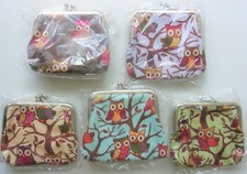 Job Lot Owl Print Coin Purses