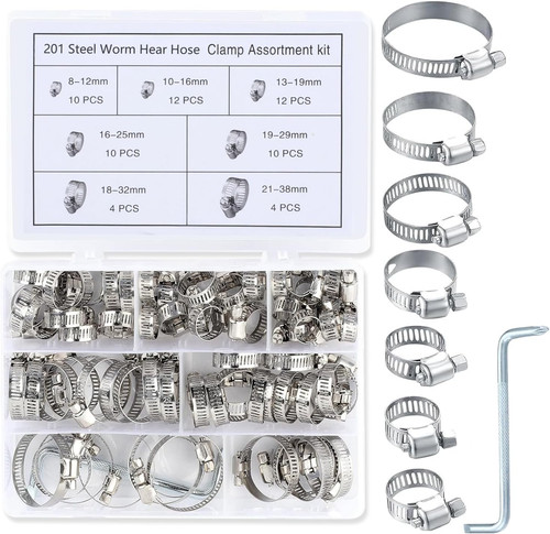 62pcs jubilee clips assorted - 62pcs,