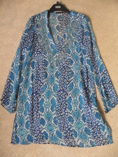 Aqua animal print - m&s,