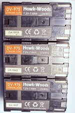 Hawk-Woods DV-975 Battery for Canon cameras - C300, XF305 etc  x3 