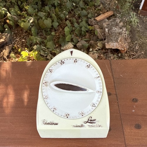 Vintage kitchen timer beige - timer,