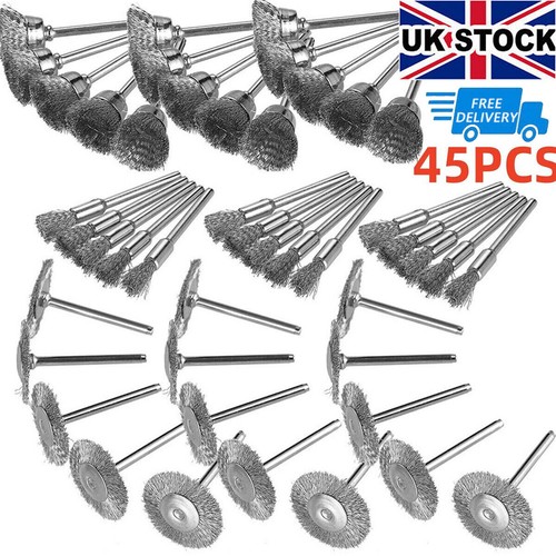 45pcs wire cup mix - brush, set