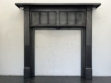 Original Antique Cast Iron Edwardian Fire Surround Fireplace Stove Mantle AF185