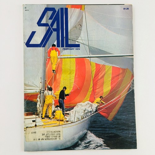 Sail magazine february - magazine, 1976