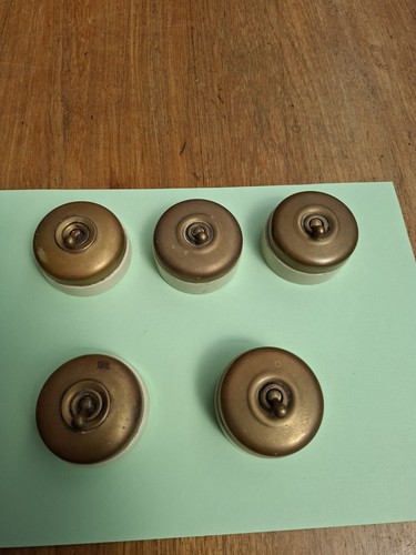 Vintage brass and ceramic - 5,