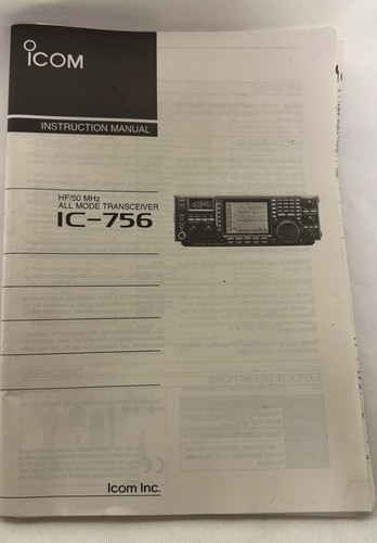 Icom 756 original - icom,