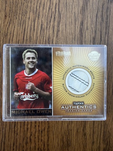 Michael owen topps authentics - owen,