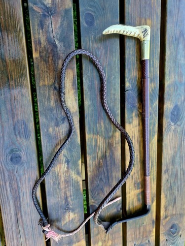 Vintage swaine hunting whip - swaine,