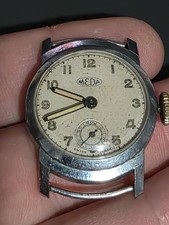 Vintage meda watch fixed lugs