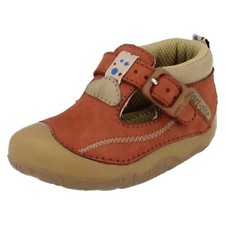 Boys Startrite Tan Nubuck Casual Pre Walker Shoes: Tiny