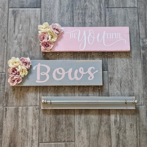 Handmade wooden hair - handmade, bow