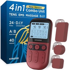 4 in 1 - D.I.Y & Tens Unit & EMS & Massage Muscle , Dual Channel- Used Once