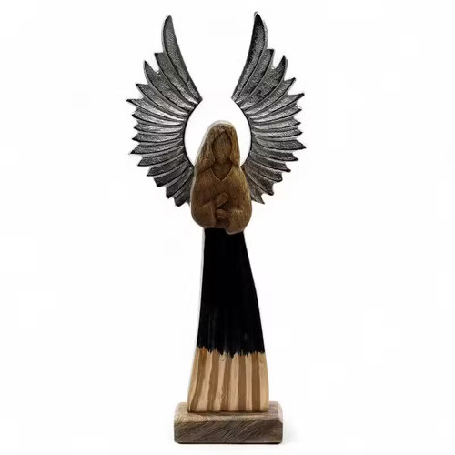 Large mango wood gardian - gardian, angel