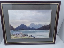 E Grieg Hall Original Watercolour The Lake District 