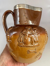 Antique 1886 Silver Rim Salt