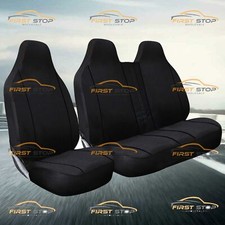 Mercedes Sprinter Mercedes Vito Deluxe Black Piping Van Seat Cover Set 2+1