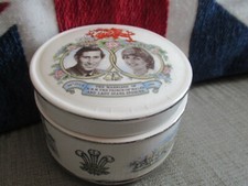 Charles and Diana Royal Wedding 1981 JAMES SADLER Lidded Trinket Dish