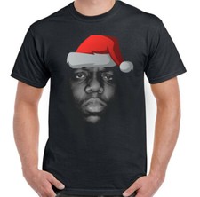 Biggie Smalls Xmas T-Shirt The Notorious B.I.G. Mens Funny Big Secret Santa