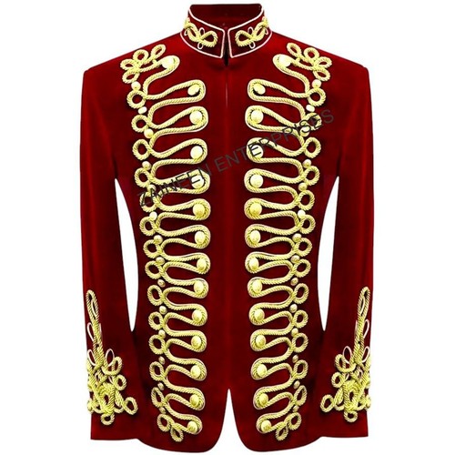 Men red military parade - men's,