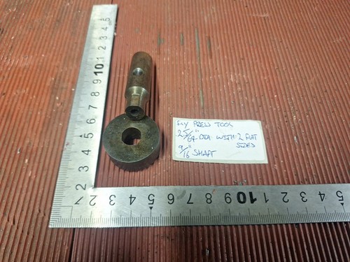 Fly press tool dia with - press, 25/64"