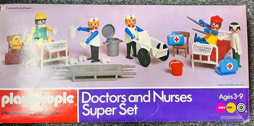 Marx toys doctors and - toys, nurses