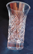 Vintage tutbury glass vase 6in - vase,