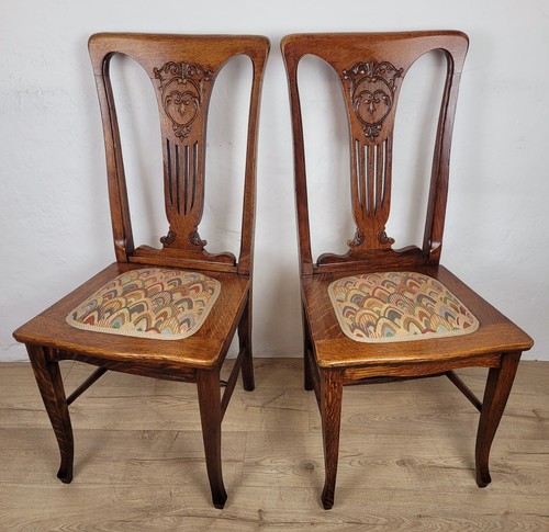 Pair chairs arts and - arts,