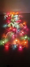 Vintage Christmas Silhouette Snowman Lights Multicoloured LI-LO 35 Indoor Boxed 