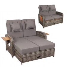 2 Seater Rattan Garden Sofa