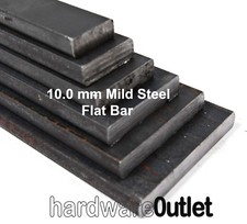 MILD STEEL 10mm Thick FLAT BAR Plate - Bespoke lengths cut to size UK