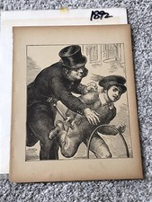 Vtg 1892 Art Print From Story