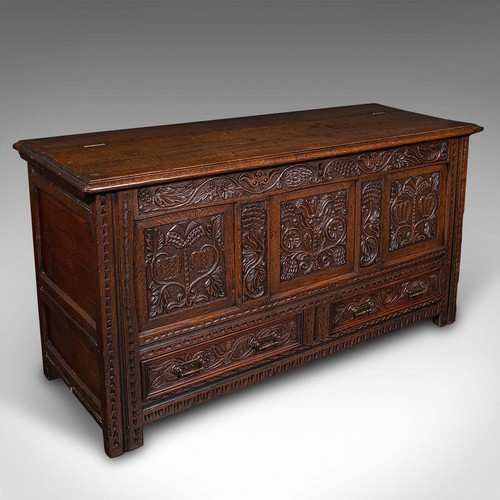 Large antique mule chest - large,