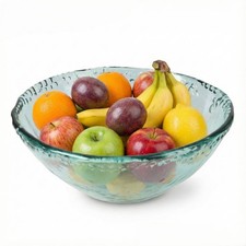 Large glass fruit bowl 29cm - fruit,