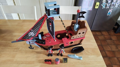 Little town wooden pirate - little, ship