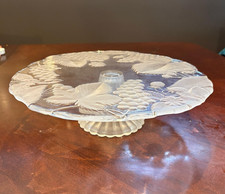 Clear Glass Cake Server Stand