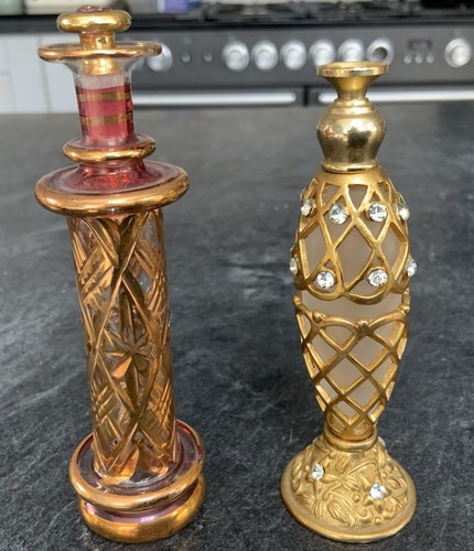 Vintage glass perfume bottles - vintage,