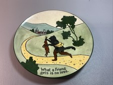 AUSTRIAN MOTO WARE PLATE, MADE 1920’S, 8 INCHES WIDE, NO CRACKS (S937)