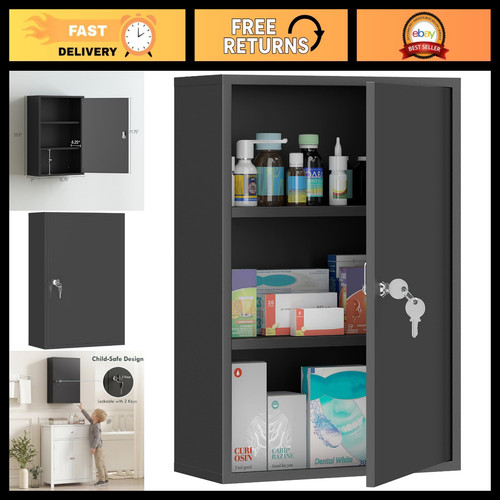 Wall mount medical cabinet - wall,