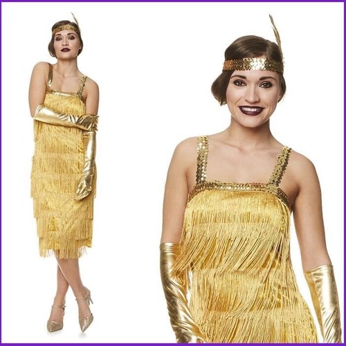 Ladies 1920 gold - gold, flapper