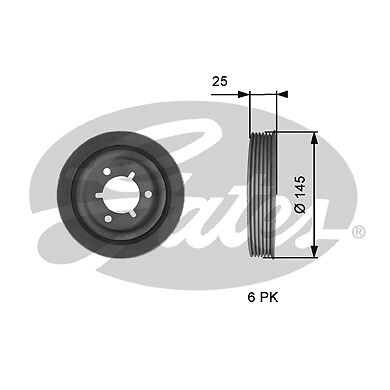 Gates tvd1056 belt pulley - gates,