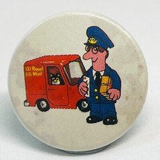 Postman Pat Vintage Pin Button Badge Van Greendale BBC Children's TV Animation
