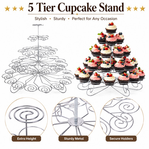 Tier metal cupcake stand - tier,