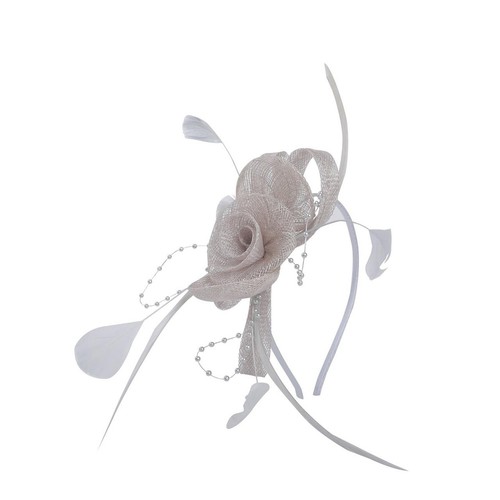 Ladies flower feather pearl - flower,